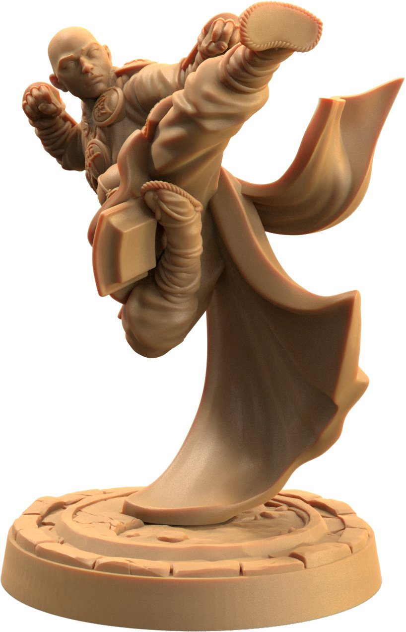 Ki Master - Human Monk Miniatures - Mini Megastore