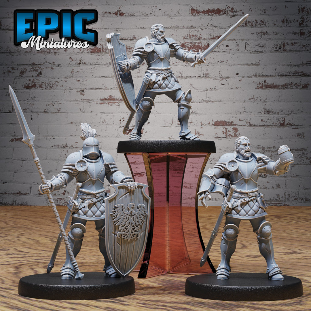 Knight Sir Tristan - Human Knight / Paladin Miniature - Mini Megastore