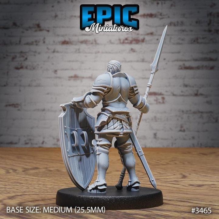 Knight Sir Tristan - Human Knight / Paladin Miniature - Mini Megastore