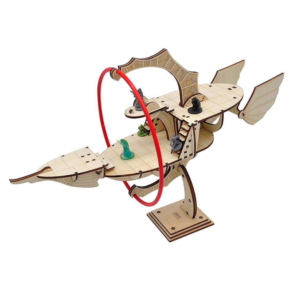 Laser cut Wood skyship / Spelljammer - Mini Megastore
