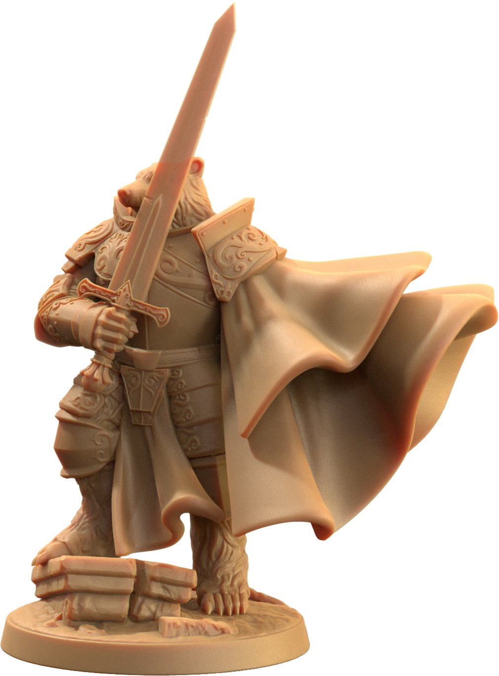 Lord Samson, Badger Knight / Paladin Miniature - Mini Megastore