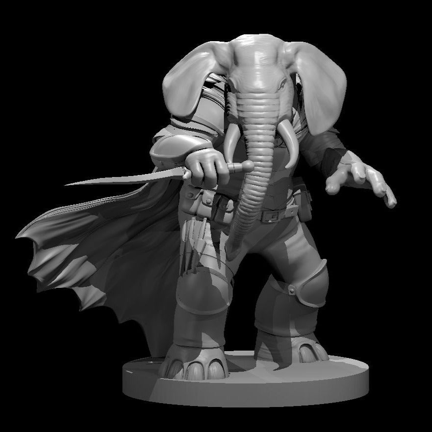 Loxodon / Elephant Folk Rogue Miniature - Mini Megastore