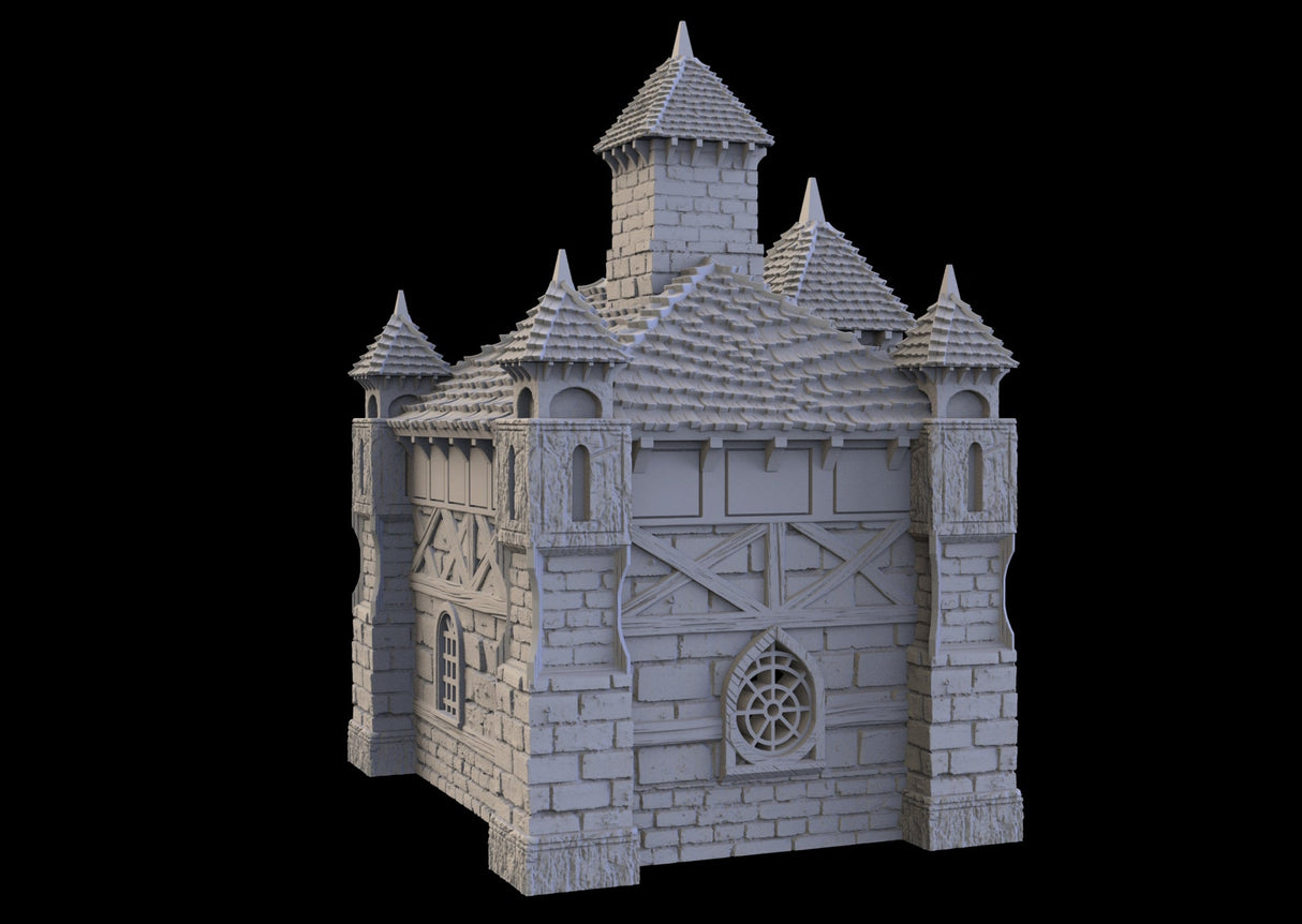 Magic Library - 3D printed Multifloor house - Mini Megastore