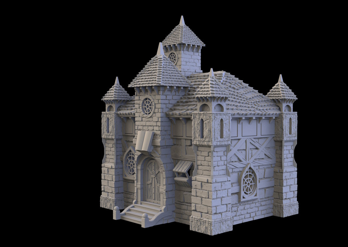 Magic Library - 3D printed Multifloor house - Mini Megastore