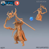 Male Human / Humanoid Wizard / Sorcerer Miniature - Mini Megastore