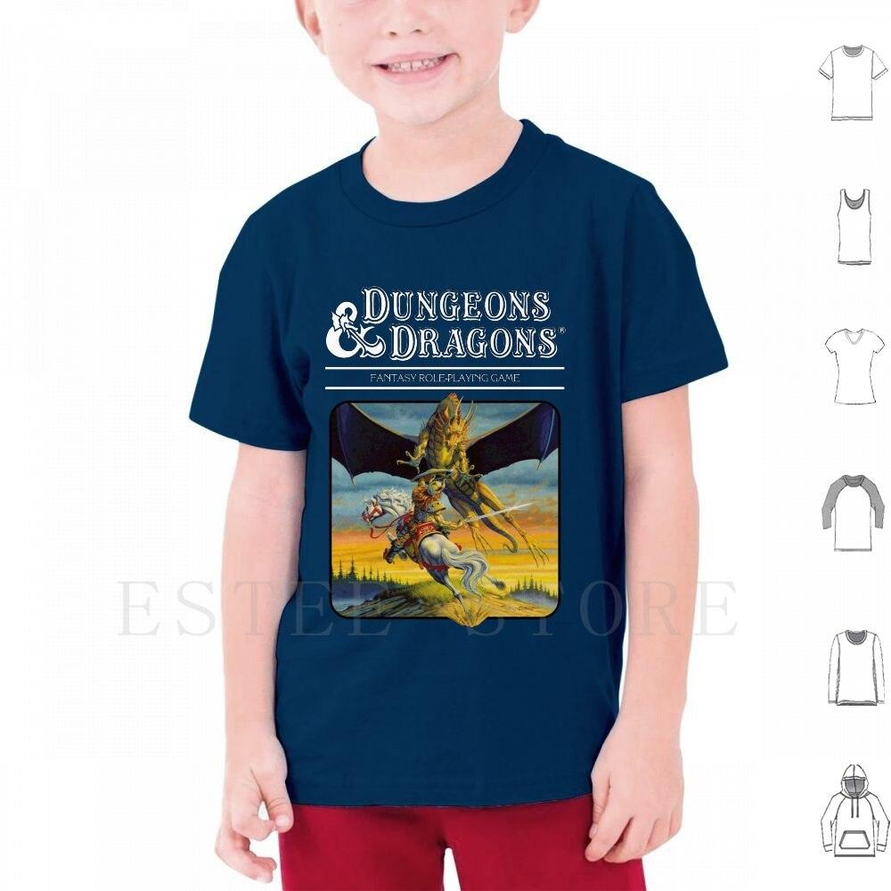 Mens Classic D&D art shirt with dragon - Mini Megastore