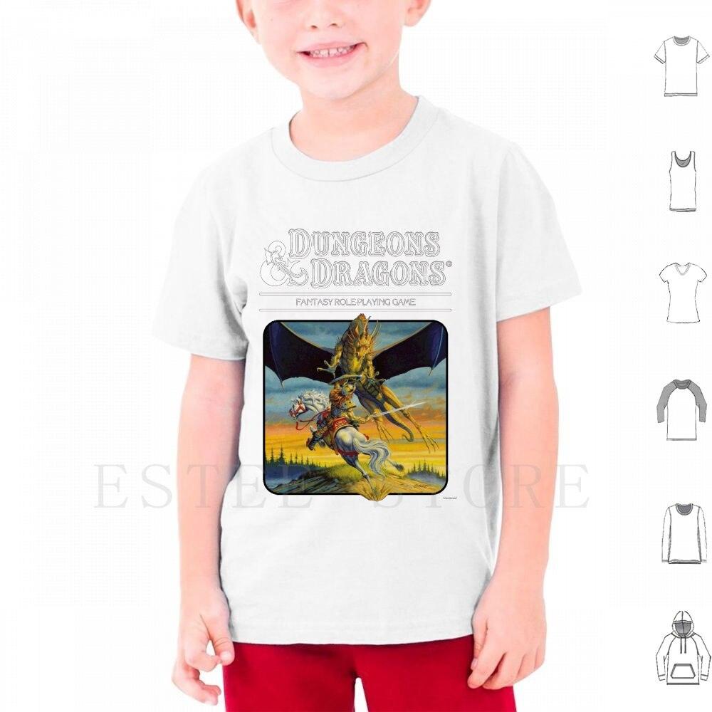 Mens Classic D&D art shirt with dragon - Mini Megastore