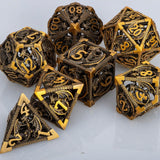 Metal DND Set Dungeon and Dragon Hollow Dice - Mini Megastore