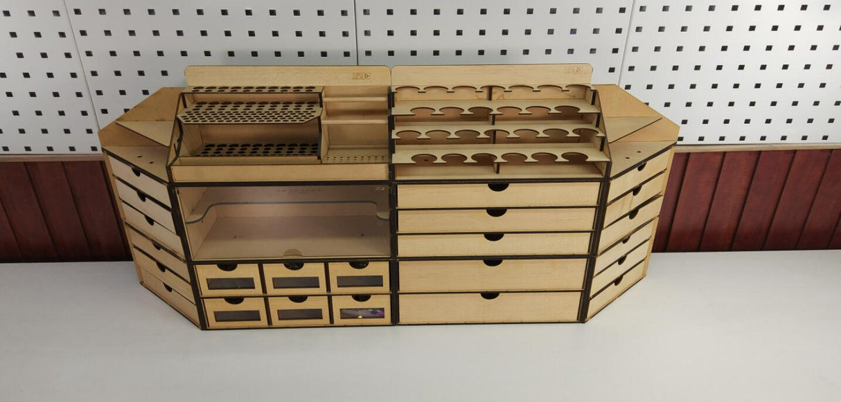 Modular Paint Station and model painting area - Mini Megastore