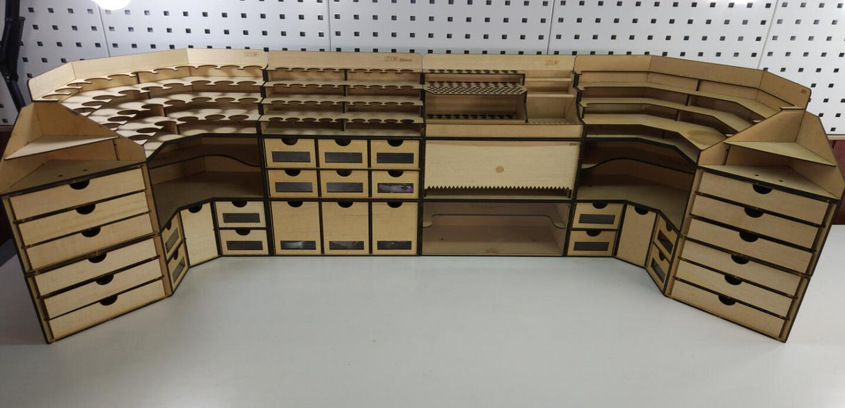 Modular Paint Station and model painting area - Mini Megastore