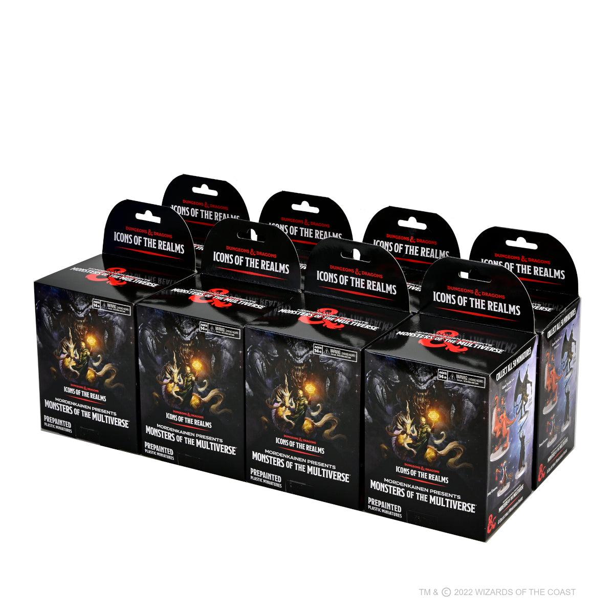 Mordenkainen Presents Monsters of the Multiverse Brick: D&D Icons of the Realms Miniatures pack of 8 Boosters - Mini Megastore