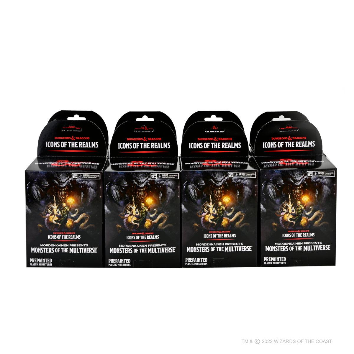 Mordenkainen Presents Monsters of the Multiverse Brick: D&D Icons of the Realms Miniatures pack of 8 Boosters - Mini Megastore
