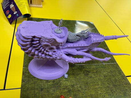 Nautiloid / Mind Flayer Spelljammer ship with multiple floors + tactical miniature - Mini Megastore