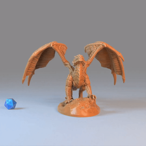 Nickel Dragon Miniature - Mini Megastore