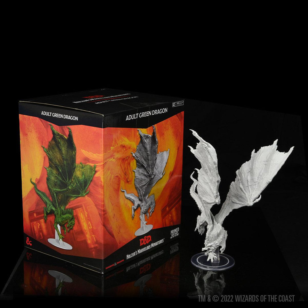 Nolzur's Marvelous Miniatures: Adult Green Dragon Miniature - Mini Megastore