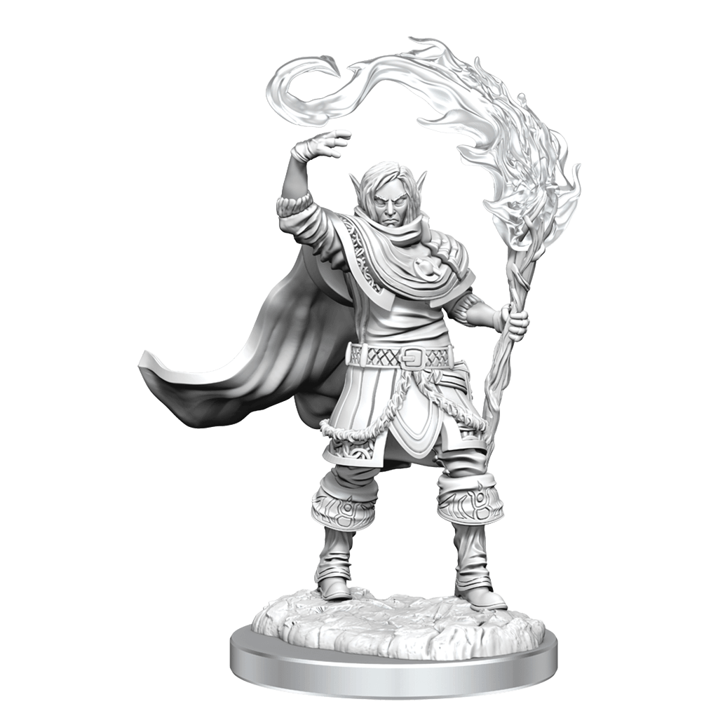 Nolzur's Marvelous Miniatures: Elf Cleric Male - Mini Megastore