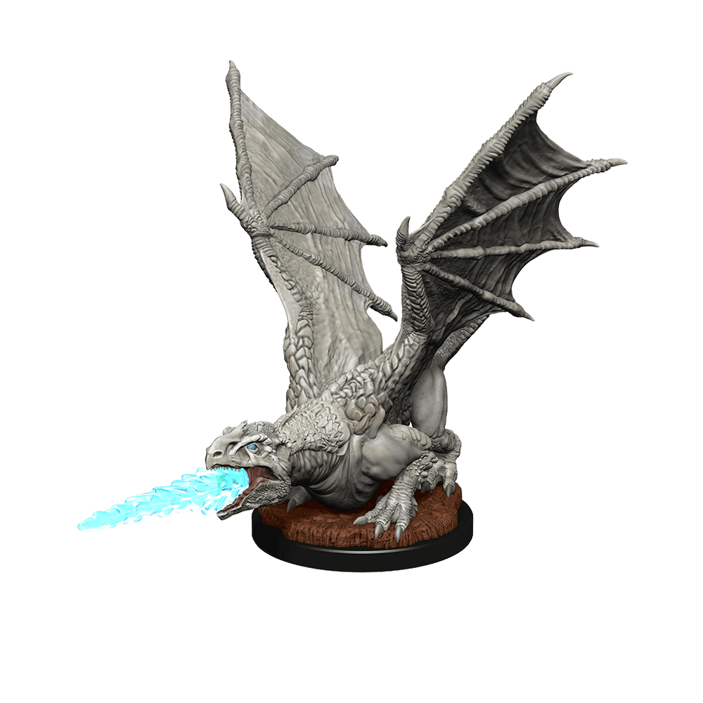 Nolzur's Marvelous Miniatures: White Dragon Wyrmling - Mini Megastore