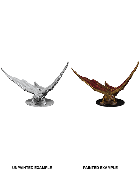 Nolzur's Marvelous Miniatures: Young Brass Dragon Miniature - Mini Megastore