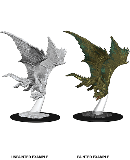 Nolzur's Marvelous Miniatures: Young Bronze Dragon Miniature - Mini Megastore