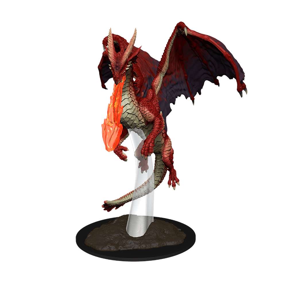 Nolzur's Marvelous Miniatures: Young Red Dragon Miniature - Mini Megastore