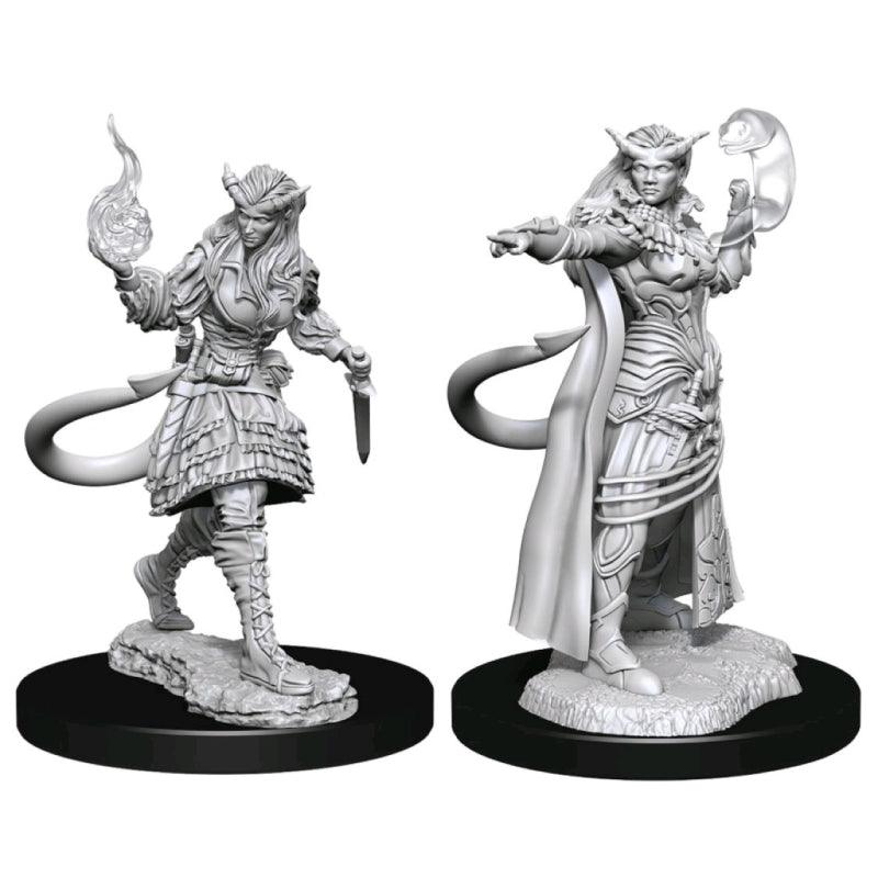 Nolzurs Marvelous Miniatures - Tiefling Sorcerer Female Miniatures Pack of 2 - Mini Megastore