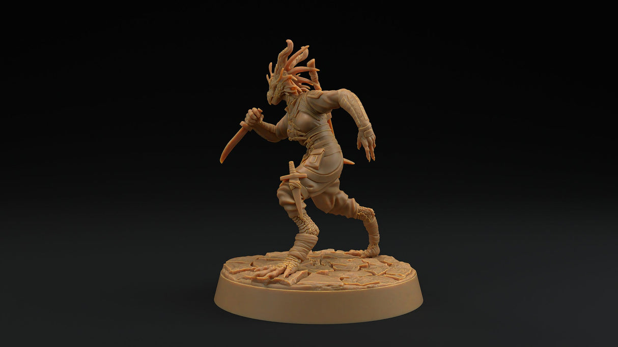 Nyxia Shadowblade - Dragonborn Rogue Miniature - Mini Megastore