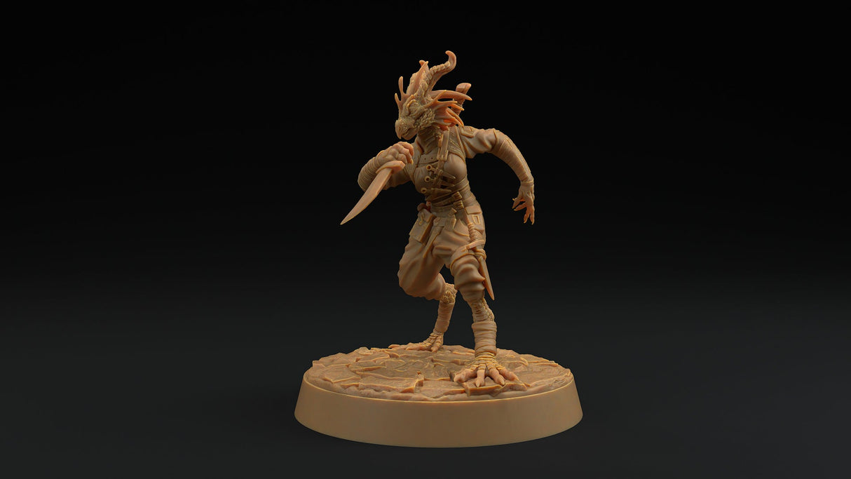 Nyxia Shadowblade - Dragonborn Rogue Miniature - Mini Megastore