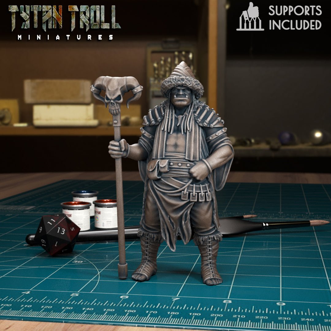 Orc Mage / Wizard / Sorcerer Miniatures - Mini Megastore
