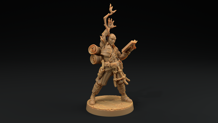 Bamf Tx'aru, Sea Elf / Prax / Triton Wizard / Warlock Miniature