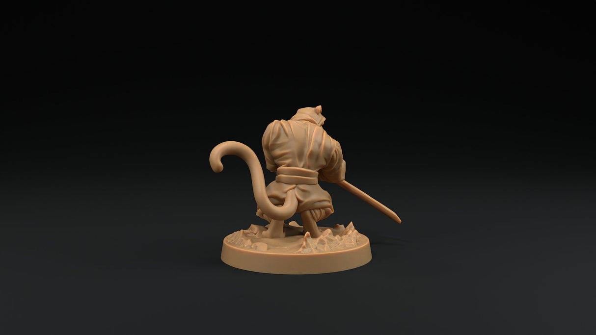 Paw Clan Ninjas - Tabaxi Rogue Miniatures - Mini Megastore