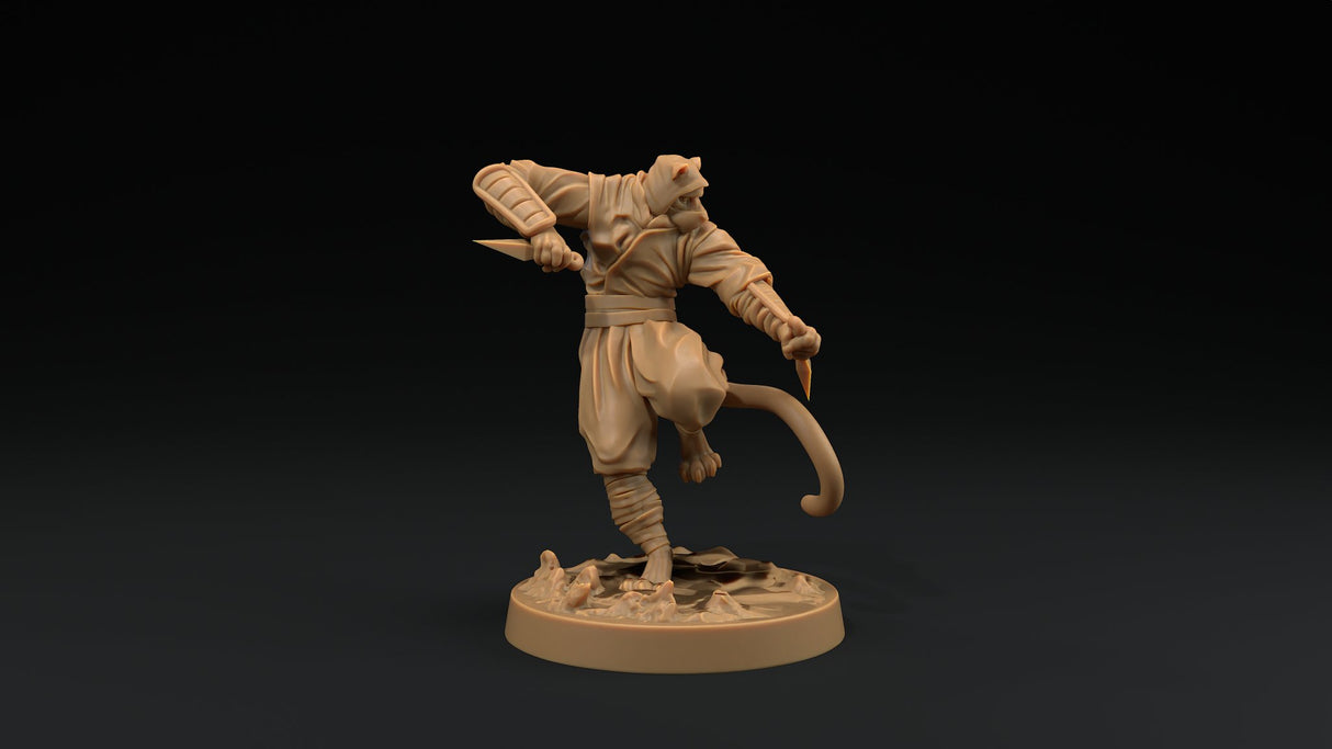 Paw Clan Ninjas - Tabaxi Rogue Miniatures - Mini Megastore