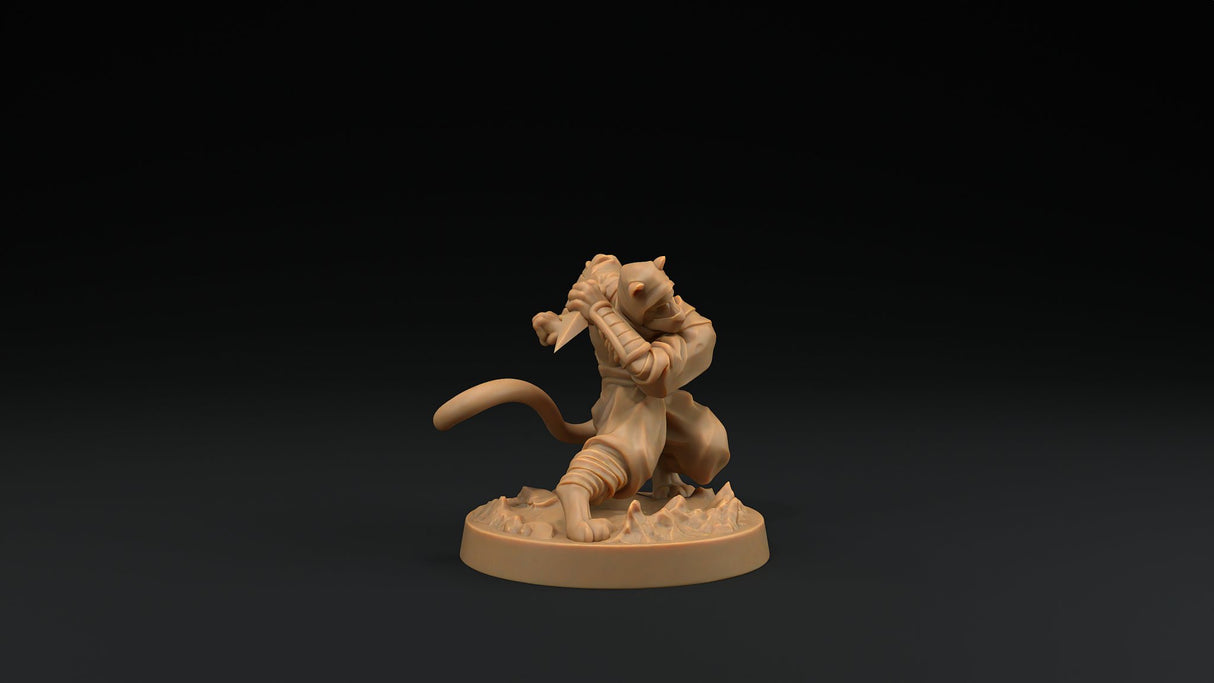Paw Clan Ninjas - Tabaxi Rogue Miniatures - Mini Megastore