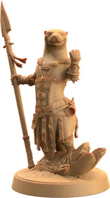 Pearl, Otter Spearmaster - Otterfolk Fighter Miniature - Mini Megastore