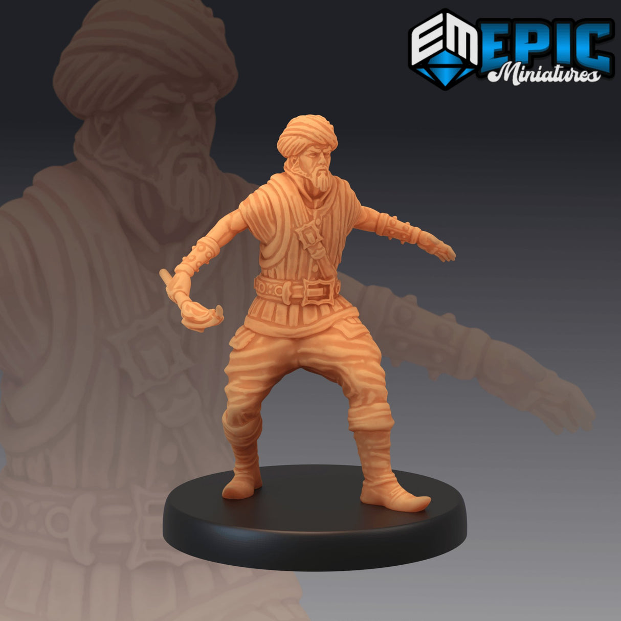 Pirate Cutthroat Miniature - Mini Megastore