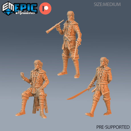 Pirate Sailing Master Miniature - Mini Megastore
