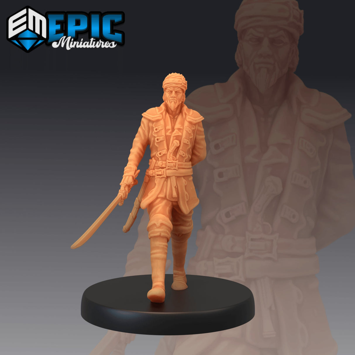 Pirate Sailing Master Miniature - Mini Megastore