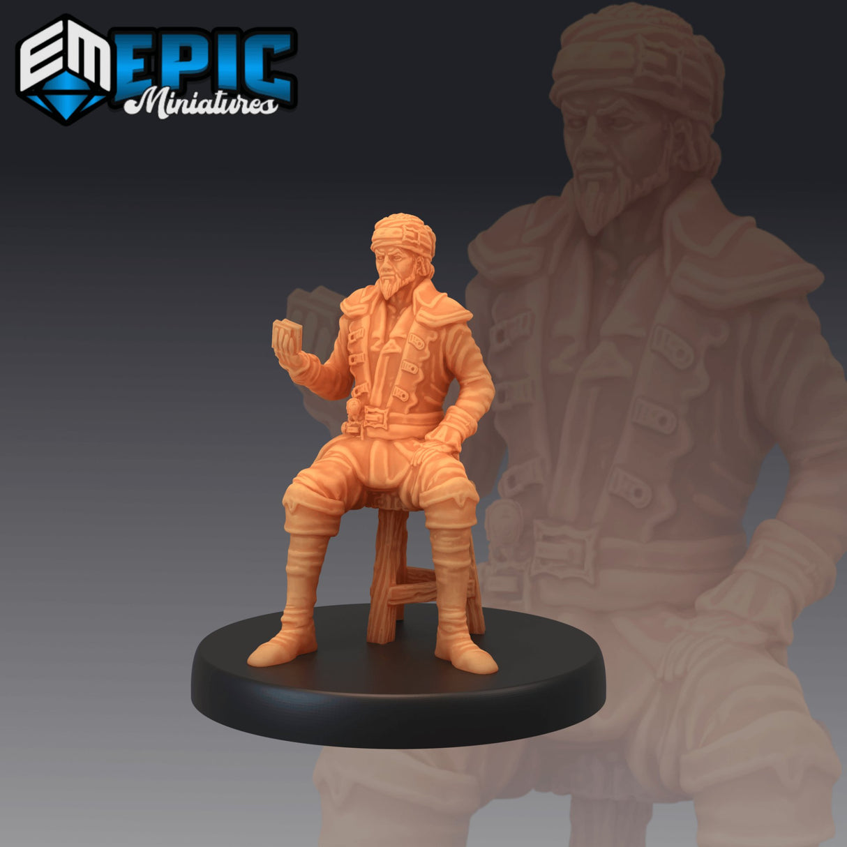 Pirate Sailing Master Miniature - Mini Megastore