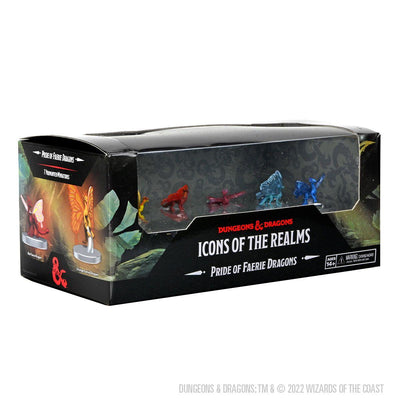 Pre-painted Faerie Dragons Miniatures, Set of 7 - Icons of the Realms - Mini Megastore