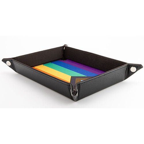 Pride Fold Up Velvet Dice Tray - Rainbow Flag - Mini Megastore