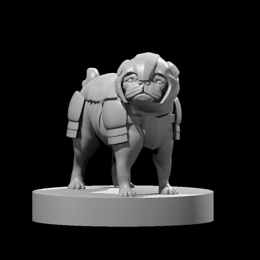 Pug In Armor Miniature - Mini Megastore