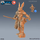 Rabbit Folk / Herengon Blade Master Miniature - Mini Megastore