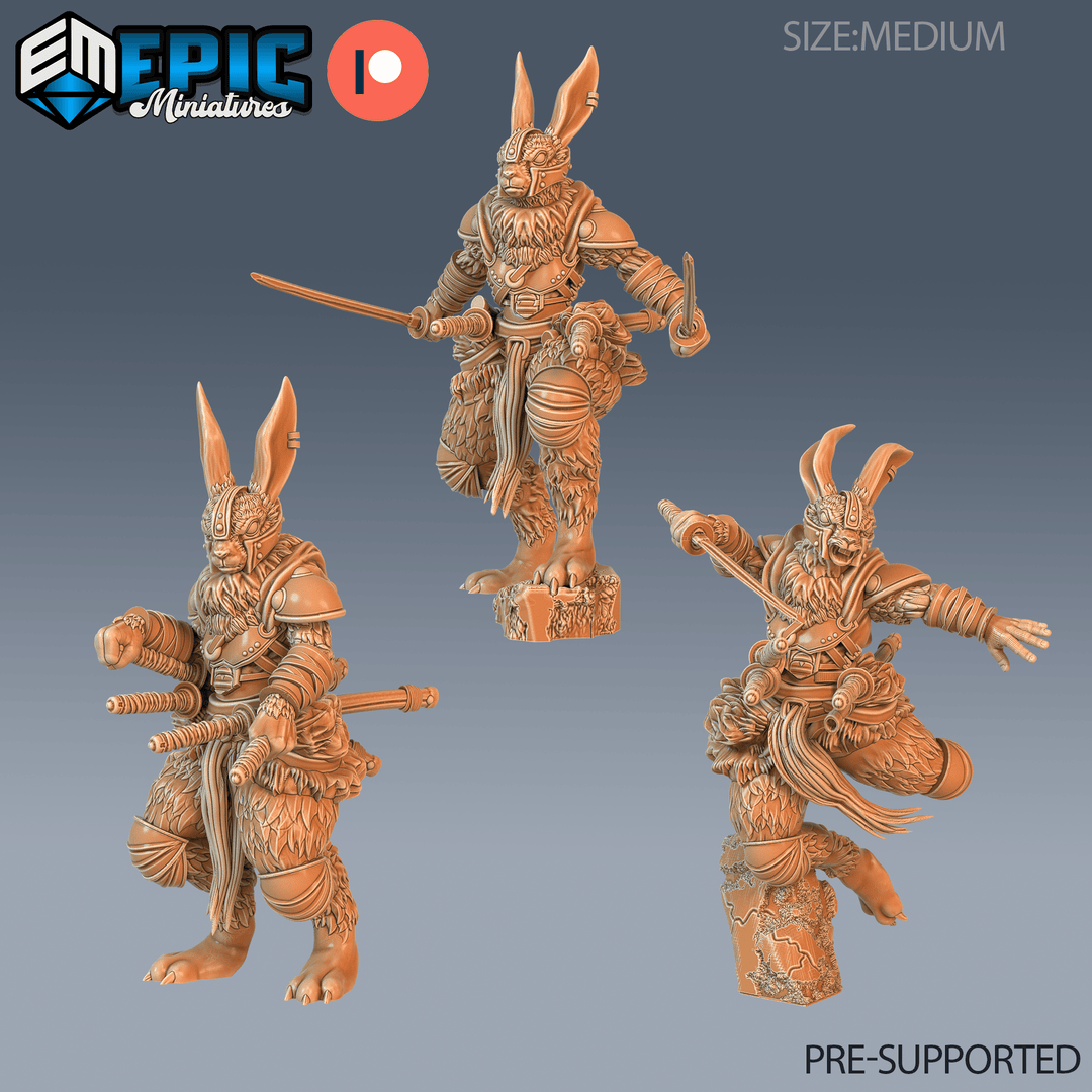 Rabbit Folk / Herengon Blade Master Miniature - Mini Megastore