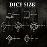 Sharp handmade resin liquid core eye dice set - Mini Megastore