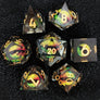 Sharp handmade resin liquid core eye dice set - Mini Megastore