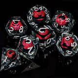Sharp handmade resin liquid core eye dice set - Mini Megastore