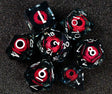Sharp handmade resin liquid core eye dice set - Mini Megastore