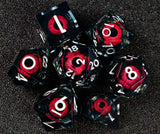 Sharp handmade resin liquid core eye dice set - Mini Megastore