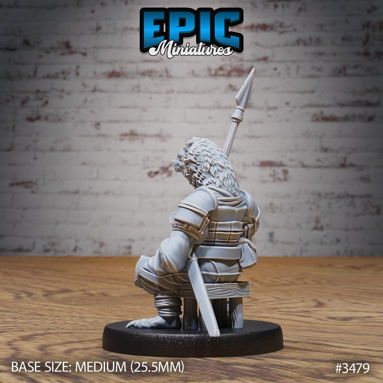 Sloth Guard - Sloth folk Miniature - Mini Megastore