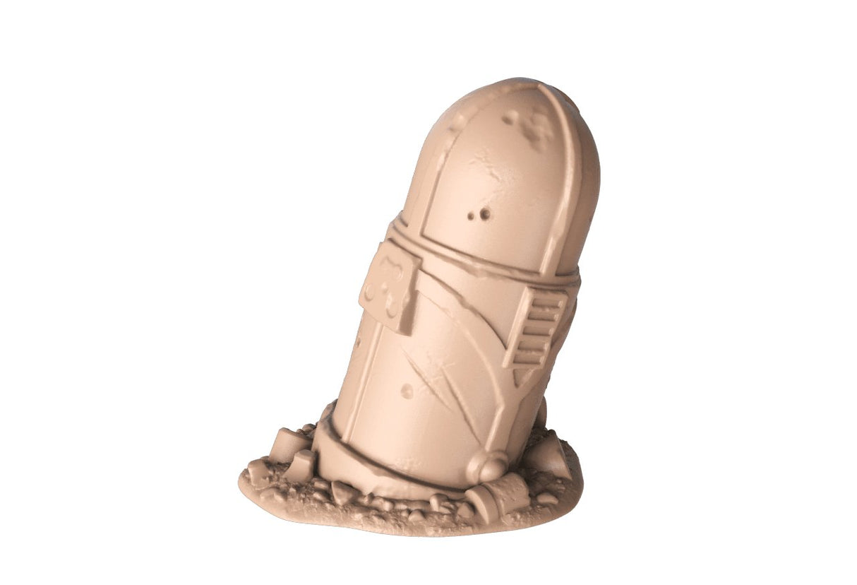 Starship Crash Site - Crashed Capsule - Mini Megastore