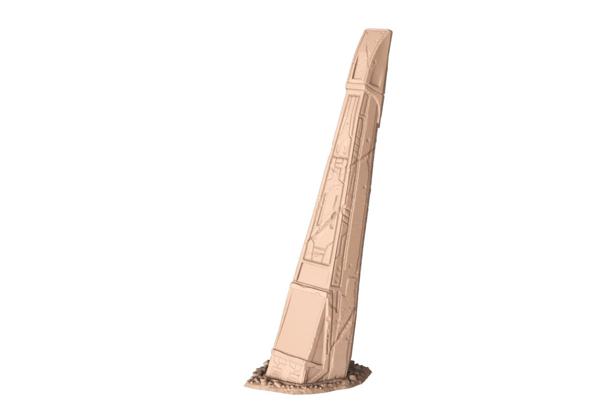 Starship Crash Site - Crashed Fighter - Mini Megastore